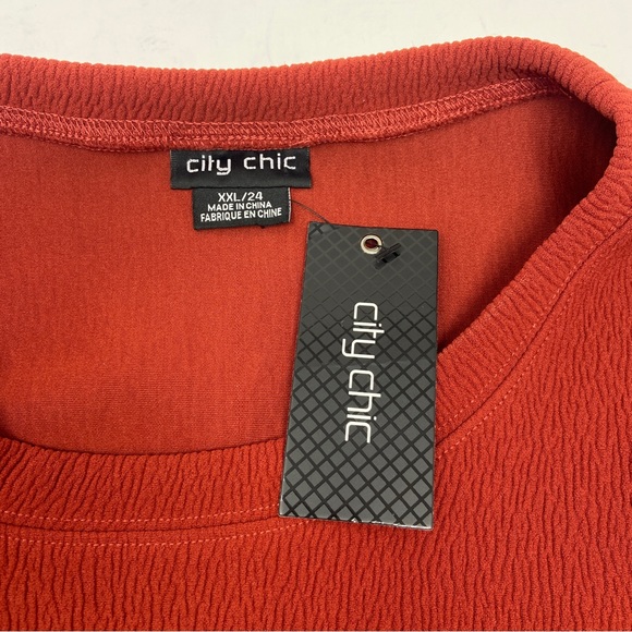 NWT CITY CHIC Impulse Vibes Puffed Sleeve Mini Dress - Picture 5 of 8